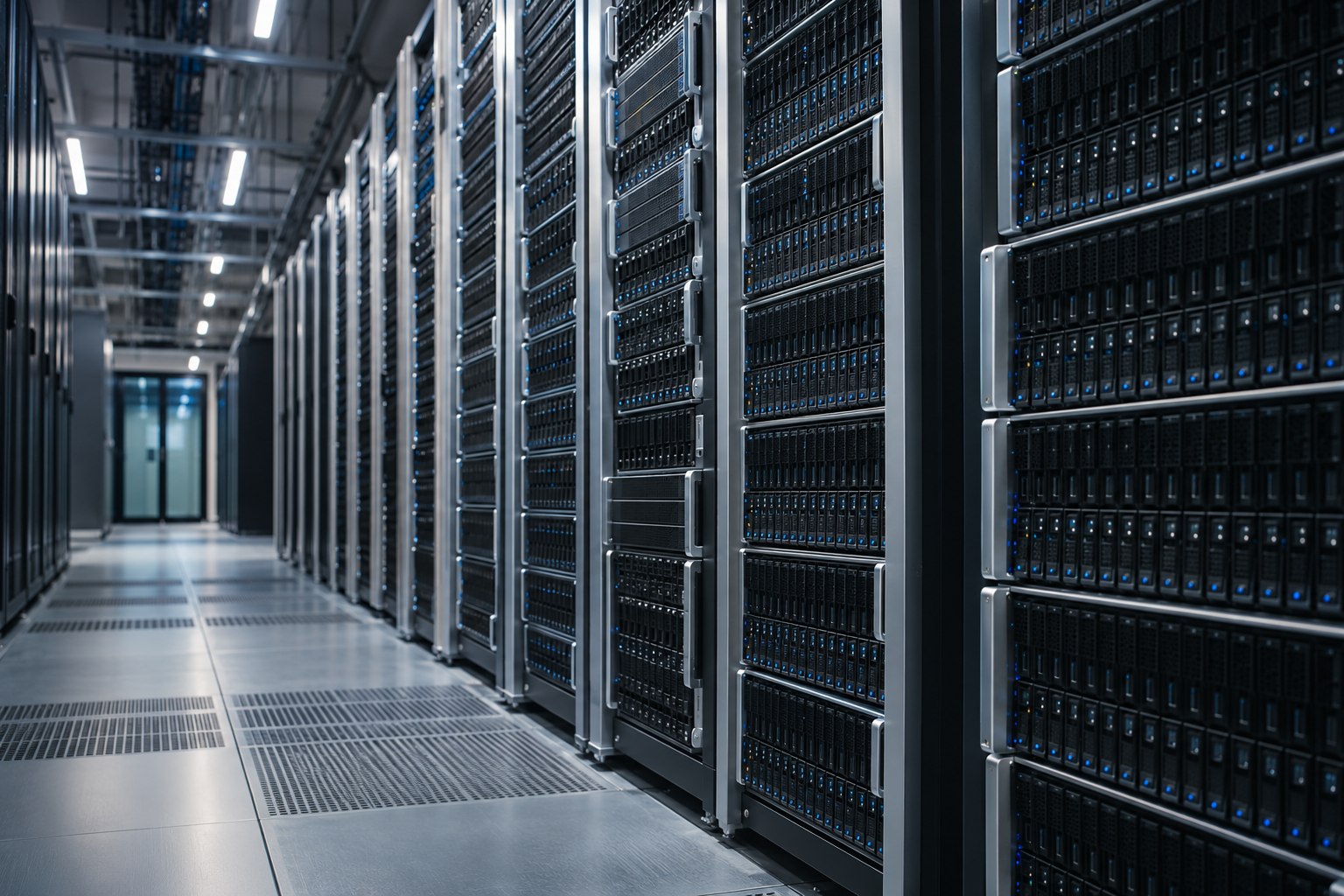 AI-generated illustrative concept: Parallel storage architecture
