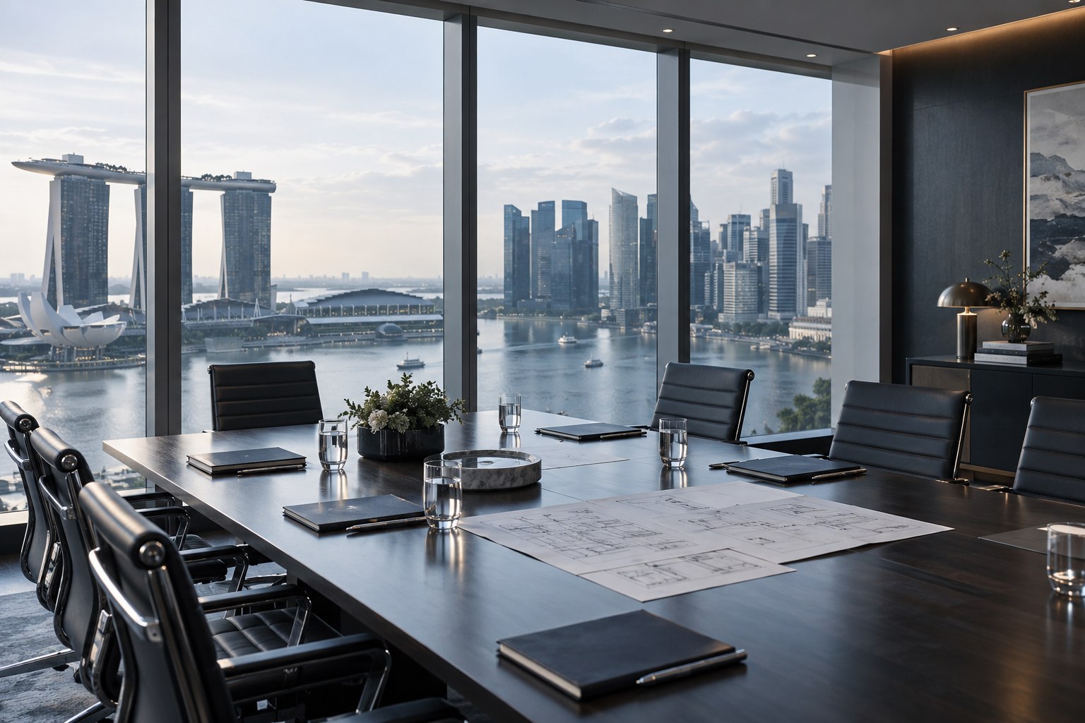 AI-generated illustrative enterprise meeting environment