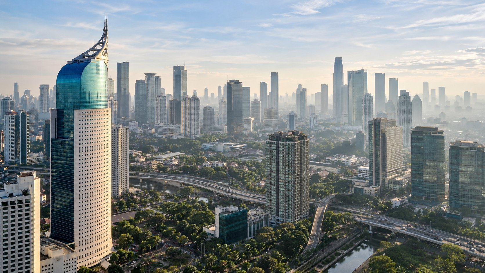 AI-generated concept: Indonesia / urban infrastructure context